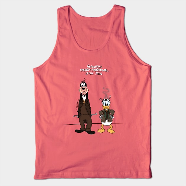 Merry Christmas, Little Fella Tank Top by Cat’s Carousel of Color